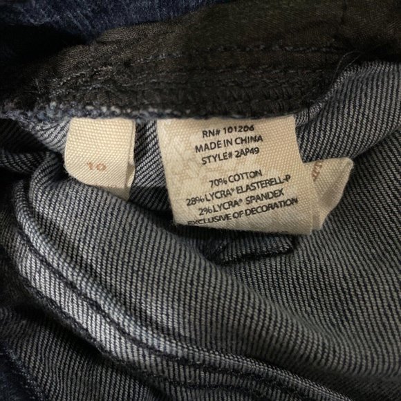 SOFT SURROUNDINGS Women's jeans w/crochet ankle detail in BLACK sz 10 - VGUC - Picture 14 of 14